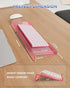 Ergonomic Computer Keyboard Stand for Desktop (Clear Pink), Keyboard Tilted Elevated Rack Key Board Holder Riser Stand