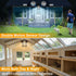 3000LM 5 3 Solar Shed Light Work Day & Night, Bright Modes Solar Powered Gazebo Lights Outdoor Hanging Lamps