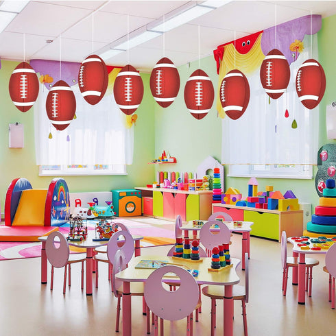 Frienda Football Cutout Large Classroom Bulletin Board Decoration, 15 Pcs Football Game Cutouts for School Decor