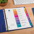 Avery EcoFriendly Recycled Dividers for 3 Ring Binders, 8-Tab Multicolor, 3 Sets for 24 Total (11081)