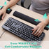 Keyboard and Mouse Wrist Rest Set, Memory Foam Ergonomic Pad for Computer Desk Accessories (Black)