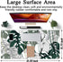 Desk Mat Green Plant Leaf, Large Mouse Pad for Women Office Decor, XXL Mousepad 31.5''X15.7'' Non-Slip Rubber Base