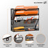 SUPEASY 4-Tier Black Wall File Organizer for Papers, Folders, Clipboard, Magazine Organization, Great for Home, Office