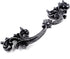 JETLAND 6-Pack, 2-1/2" PW1619AS64 French Provincial Drawer Pulls - Iron Scratches, Hole Centers, Vintage Shabby Chic