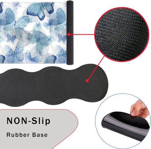 Mouse Pad - Large Pink Desk Mat, 4in1 XXL Mousepad + Keyboard Wrist Rest + Coaster Set for Home Office