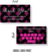 Jewelry Loyalty Cards | 50 Pack Thank You Notes Black Pink Fleur | 5 Bling Buy 12 Get One Free