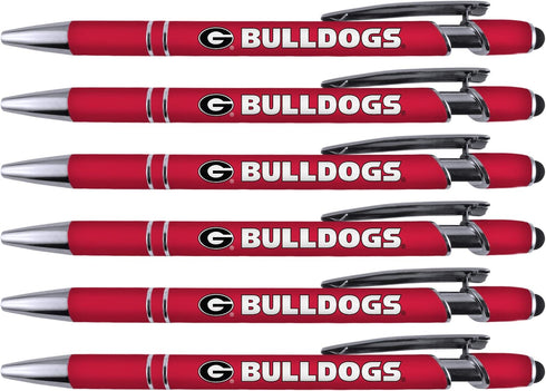 Georgia Soft Touch Coated Metal Pen - 6 Pack, Model 30504