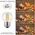 G45 LED Edison Bulb Dimmable 4W, 40W Equivalent Warm White 2700K Clear Glass E26 Base, 4 Pack