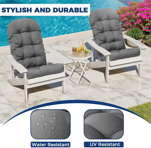 PALHMLIY 49x20x5 Inch, High Back Patio Chair Cushion, Outdoor Adirondack Chair Cushion Thick Seat Pad, Indoor Outdoor