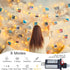 33FT 100 8 String Lights Indoor Bedroom, LED Fairy String Lights Outdoor Waterproof, Modes Memory Twinkle Christmas