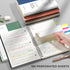 EMSHOI A4 Spiral Notebook, College Ruled, 300 Pages/150 Easy Tear Perforated Sheets, 3-Hole Punched, 100gsm Thick