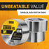 Lockport Aluminum Foil Tape, 2" x 225 ft, 3 Pack, HVAC Duct Sealing, Heat Insulation Tape & Ductwork Repairs