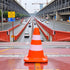 SquarezhenBo 14pcs Mini Traffic Cones - Durable Plastic Road Safety Toys for Kids, Construction Zone Educational Props