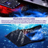Large Extended Gaming Mouse Pad, Non-Slip Waterproof Rubber Base, Stitched Edges, Colorful Starry Sky