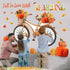 Blosssound Fall Bulletin Board Decorations Set, Autumn Cutouts, 3D Honeycomb Paper Pumpkin Maple Leaf for Thanksgiving