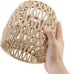 RTNLIT 7.08" D7.48" Handmade Woven Lampshade Replacement H, Retro Boho Rattan Lamp Shade for Table Floor Pendant Light