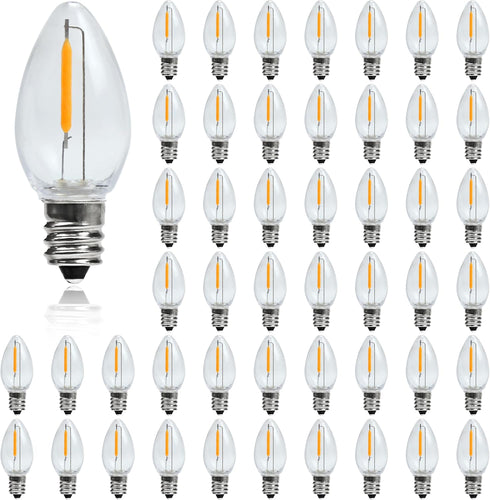 LED Night Light Bulb C7 E12 LED Bulbs Candelabra Light Bulbs, 0.6