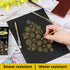 Dyvicl 6 Set Gold Gel Pens, 0.8 mm Fine Metallic Gold Pens for Black Paper Drawing, Sketching, Illustration, Journaling