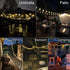 14ft Battery Operated 20 Hanging Bulb 100 LED String Lights, Vintage Outdoor Lights for Home, Patio, Christmas Party