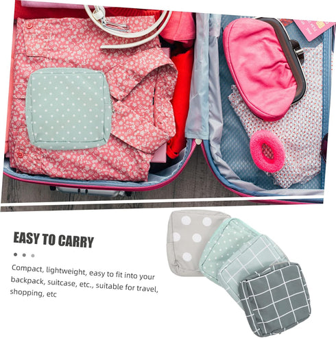 4Pcs Portable Menstrual Pad Storage Bag Waterproof Sanitary Napkin Holder Makeup and Coin Pouch for Teen Girls
