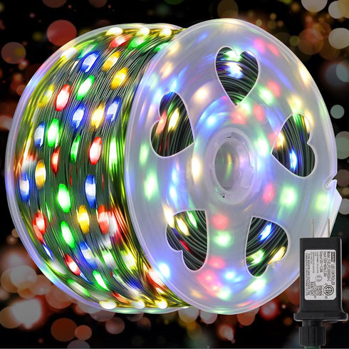 WATERGLIDE Extra Long 328 FT Fairy String Lights, 1000 LED Outdoor Green