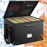 Fireproof Document Box File Organizer, Portable Locking Storage Box with Handle for Important Documents
