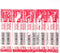 Zebra 0.5mm Carmine Red Gel Ink Refill for Zebra Multi Function Pen Shabo X Ballpoint Pen, 5 Pack (Japan Import)
