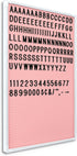Essential Letter Board, White Frame with Pink Face, 18" x 12"W (84254)