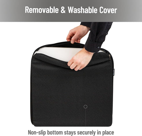 Mind Reader Air-Cloud Seat Cushion, Ergonomic Support for Posture, Pressure Relief, and Pain Reduction, Portable