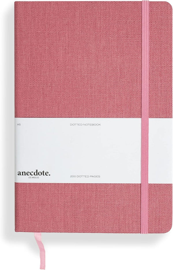 Hardcover Dotted Journal, A5 Size (8.3" x 5.4"), 100 gsm Thick College Dotted Paper - Daily Writing Notebook for