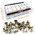 Trivd Frol 520pcs 6-32 8-32 10-24 1/4"-20 5/16"-18 3/8"-16 M3 M4 M5 M6 M8 M10 Rivet Nut Tool Kit, SAE & Metric Rivet