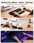 Set Wrist Rest for Keyboard and Mouse, Ergonomic Wrist Support with Memory Foam, Silky Lycra Cover, Non-Slip Base