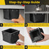 Enhon Magnetic Metal Shavings Catcher, Dirt Bag Electrical Drilling Catcher Bag, Non Conductive Magnetic Metal Drill