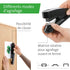 Novus B4fc re+new Flat Clinch Stapler, 50 Sheet Capacity, Made of 80% Recycled Plastic, Black Special Edition