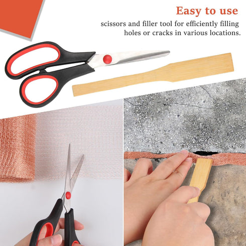 Copper Mesh Rodent Control, 5 in x 35 ft Proof Wire Screen Roll for Mice, Rat, Bat & Snail, DIY Blocker Weep Hole Filler