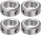 HARFINGTON 4pcs Shaft Collar, 16mm Bore Aluminum Alloy Set Screw Shaft Collars, 26mm OD, 10mm Width for Wheel Barrow
