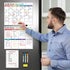 Dry Erase Magnetic Calendar for Refrigerator, 3 Pack - Monthly, Weekly, Daily Planner Magnet Whiteboard, 14"x11"
