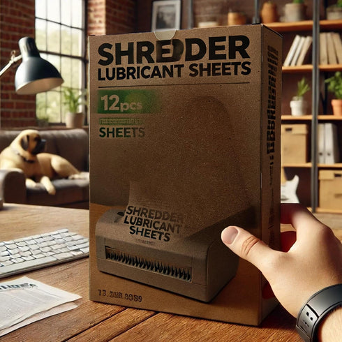 Aspakelle Sheets,24 Pack Sharpening,8.5"x6"Sharpening 1 15.8Gal Paper Shredder Lubricant Paper Shredder & Lubricating