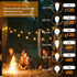 120W Dimmer 4 3 S14/ST38/G40 Larkvue Outdoor for String Lights with Remote, Brightness, Modes, Timer & Memory Function