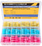 haisstronica 200PCS Heat Shrink Female Spade Connectors, 22-10 Gauge Electrical Spade Wire Connectors, Quick Disconnect