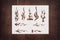 Reusable Tribal Flames and Pin Stripe Stencil 11" x 8.5" - Custom Fire Design for Dynamic Crafts