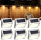 SOLPEX Solar Step Lights, 6 Pack Solar Stair Lights, Outdoor Fence Lighting,