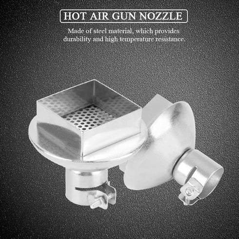YWBL-WH Steel Heat Gun Nozzle Shape for 850 Hot Air Soldering Station BGA Repair Tool Accessory (41 * 41mm)