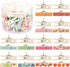 Whaline Push Pins with Colorful Wooden Clips, 50 Pack Decorative Craft Paper Clips