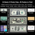 Ettonsun 10 Sheets 30 Pockets Paper Money Collection Pages, Currency Sleeves for Travel Bill Banknote Stamp Storage