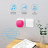 SECRUI Wireless Doorbells for Home, Classrooms, Apartments, Businesses, etc. Easy to Use, Adjustable Volume, 58 Chimes, Colorful LED, Waterproof, 1000Ft Range, M520+F55, Rose Red