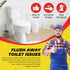 Qualihome Front Mount Chrome Toilet Handle Replacement Kit with 2 Inch Universal Flapper