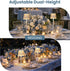 Set 2, 5200mAh 3 Dimming AELS Mosaic Rechargeable Lamps Cordless White Lamps of Handmade Portable LED Touch Table