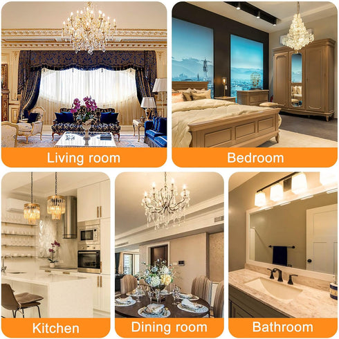 G9 Light Bulb LED 3000K Warm White Dimmable 60W 80W Halogen Equivalent 8W LED Chandelier Lights Bulb Ceiling Pendant