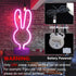 Easter Decorations Neon Signs, Creative Bunny Lights with Base - Battery/USB Operated Rabbit Stuff for Home, Nursery
